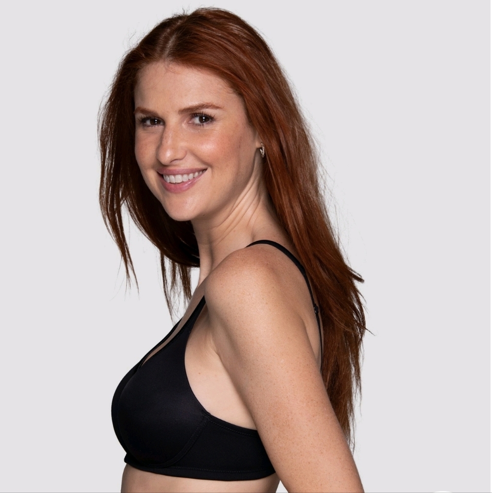 Wireless Black Bra 38D Elegant Bra Office wear - Picture 13 of 13